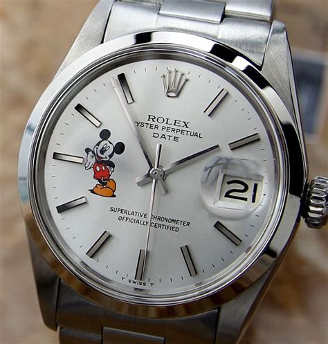 mickey mouse dial rolex|rolex disney mickey mouse watch.